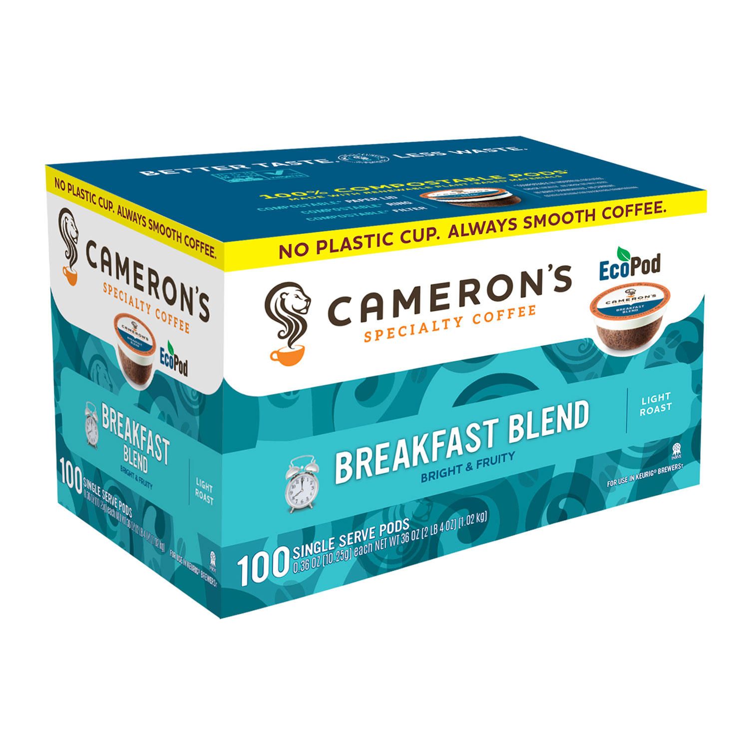 (image for) Cameron's Coffee Single-Serve Cups Breakfast Blend (100 ct.)